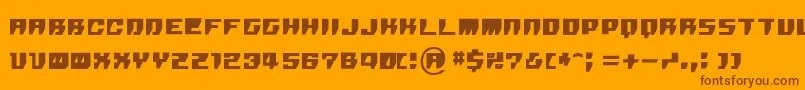 rpg   Font – Brown Fonts on Orange Background