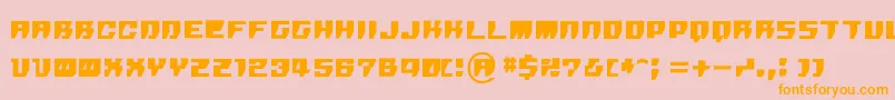 rpg   Font – Orange Fonts on Pink Background