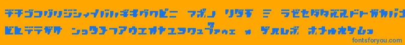 Saiba mais sobre a fonte rpgk Fonte rpgk – fontes azuis em um fundo laranja