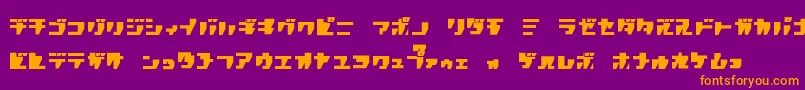 Saiba mais sobre a fonte rpgk Fonte rpgk – fontes laranjas em um fundo violeta
