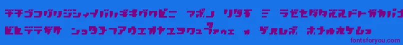Fonte rpgk   – fontes roxas em um fundo azul