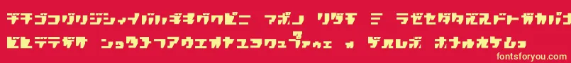 Шрифт rpgk   – жёлтые шрифты на красном фоне