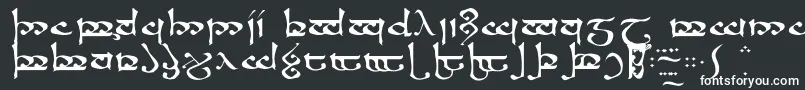 フォントRSMOROMA – 黒い背景に白い文字