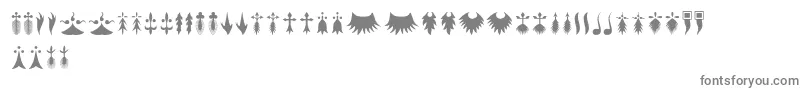 RTA Ermine-fontti – harmaat kirjasimet valkoisella taustalla