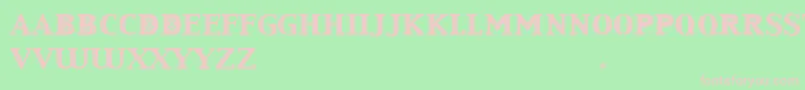 Liva Font – Pink Fonts on Green Background