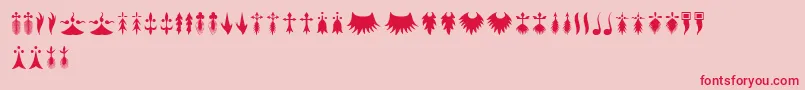 RTA Ermine Font – Red Fonts on Pink Background