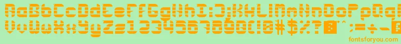 Lisätietoja Rubber Down-fontista Rubber Down-fontti – oranssit fontit vihreällä taustalla