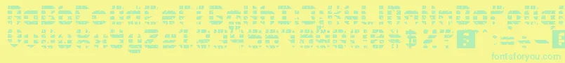 Подробнее о шрифте Rubber Wear Шрифт Rubber Wear – зелёные шрифты на жёлтом фоне