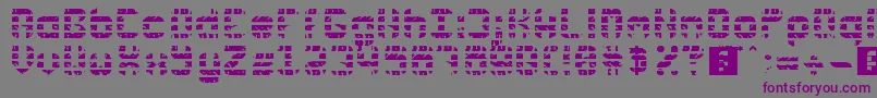 Rubber Wear Font – Purple Fonts on Gray Background