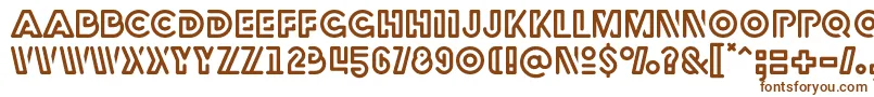 Rubber Font – Brown Fonts on White Background