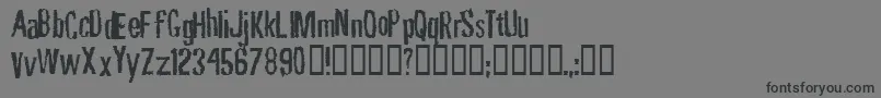 Rubbf    Font – Black Fonts on Gray Background
