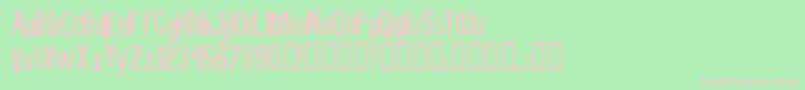 Rubbf    Font – Pink Fonts on Green Background