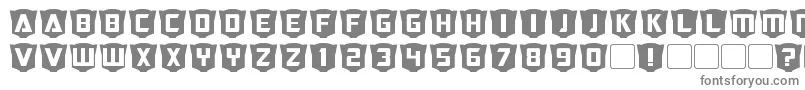 RubCaps Autobot Font – Gray Fonts on White Background