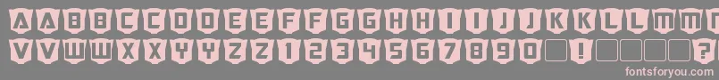 RubCaps Autobot Font – Pink Fonts on Gray Background