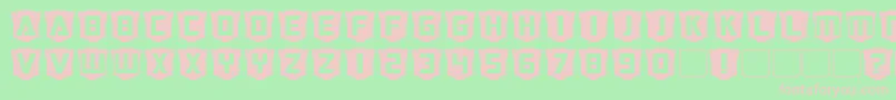 RubCaps Autobot Font – Pink Fonts on Green Background