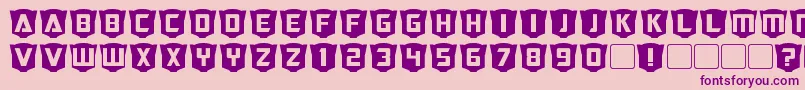 More about RubCaps Autobot Font RubCaps Autobot Font – Purple Fonts on Pink Background