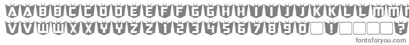 RubCaps Decepticon Font – Gray Fonts