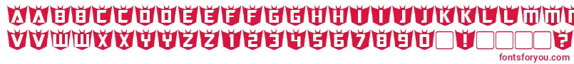 RubCaps Decepticon Font – Red Fonts