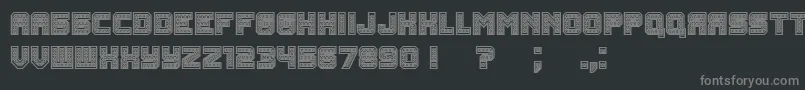 Шрифт Rubles Bold – серые шрифты на чёрном фоне