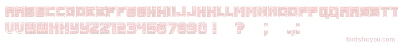 Шрифт Rubles Bold – розовые шрифты на белом фоне