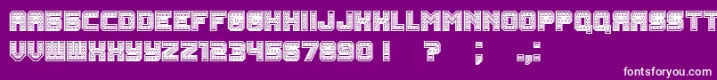 Шрифт Rubles Bold – белые шрифты на фиолетовом фоне