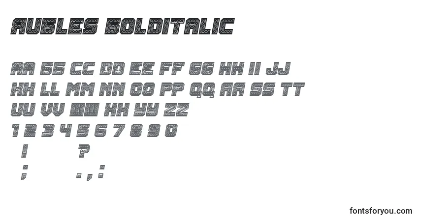Rubles BoldItalicフォント–アルファベット、数字、特殊文字