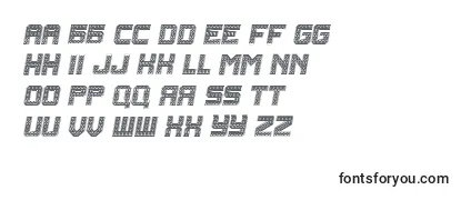 Schriftart Rubles Italic
