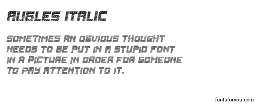 フォントRubles Italic