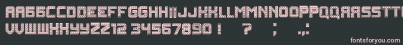 Rubles Font – Pink Fonts on Black Background