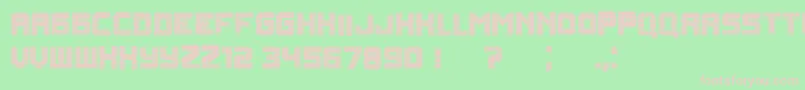 Rubles Font – Pink Fonts on Green Background