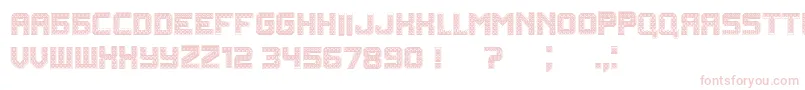 Rubles Font – Pink Fonts on White Background