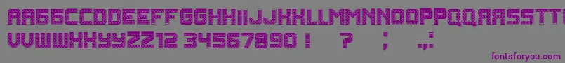 Rubles Font – Purple Fonts on Gray Background