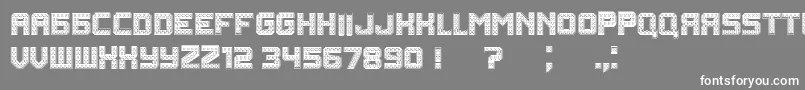 Rubles Font – White Fonts on Gray Background