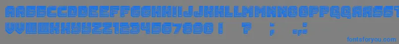 Rubles3D Font – Blue Fonts on Gray Background