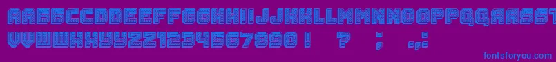 Rubles3D Font – Blue Fonts on Purple Background