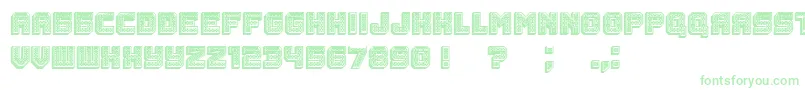 Rubles3D-Schriftart – Grüne Schriften