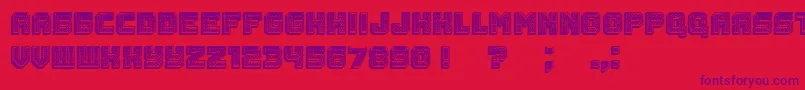 Rubles3D Font – Purple Fonts on Red Background