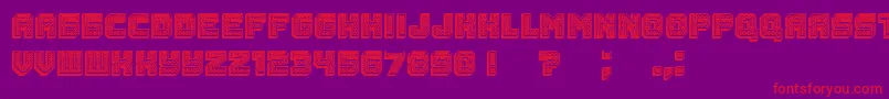 Rubles3D Font – Red Fonts on Purple Background