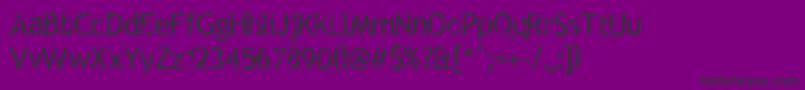 RUBTTS  -fontti – mustat fontit violetilla taustalla