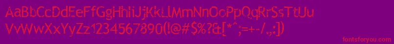 Шрифт RUBTTS   – красные шрифты на фиолетовом фоне