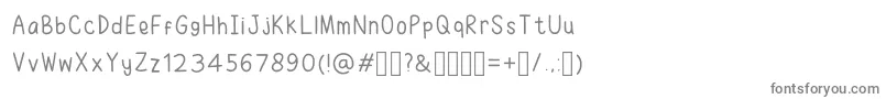 RuhmaFont Font – Gray Fonts on White Background