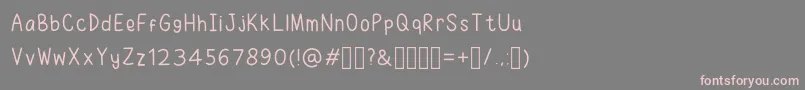 RuhmaFont Font – Pink Fonts on Gray Background