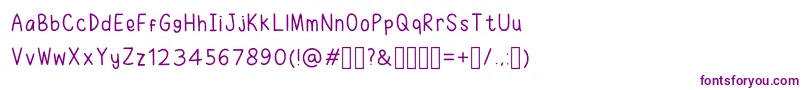 Шрифт RuhmaFont – фиолетовые шрифты