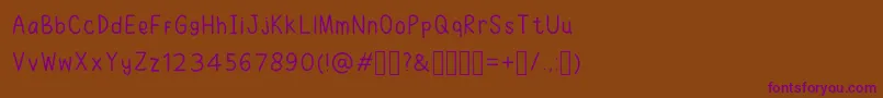Шрифт RuhmaFont – фиолетовые шрифты на коричневом фоне