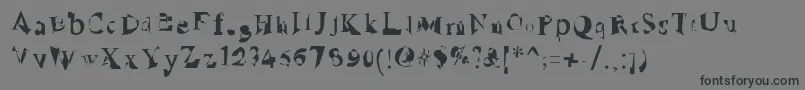 Шрифт RuinedSerif – чёрные шрифты на сером фоне