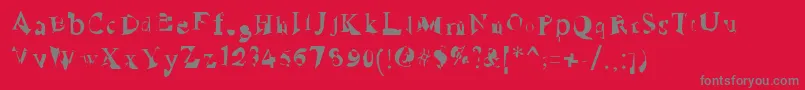 fuente RuinedSerif – Fuentes Grises Sobre Fondo Rojo
