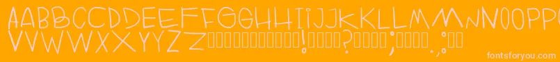 RuinOfFabulerie Regular Font – Pink Fonts on Orange Background