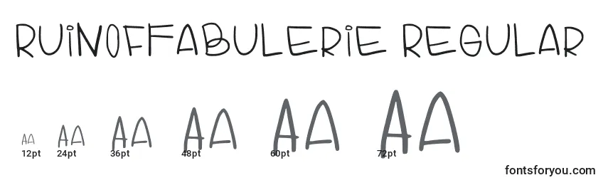 Размеры шрифта RuinOfFabulerie Regular