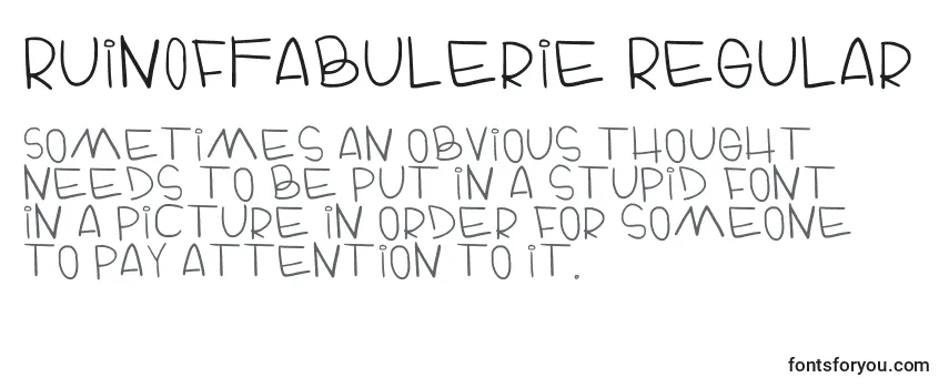 Обзор шрифта RuinOfFabulerie Regular
