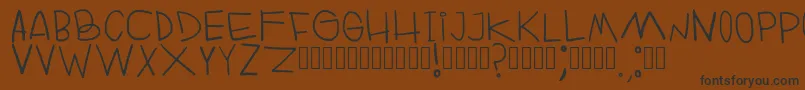 RuinOfFabulerie Regular Font – Black Fonts on Brown Background